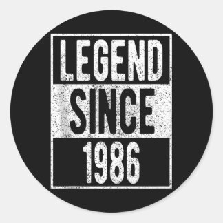 Legend sedan 1986 Tröja 36 år gammal presenter 36- Runt Klistermärke