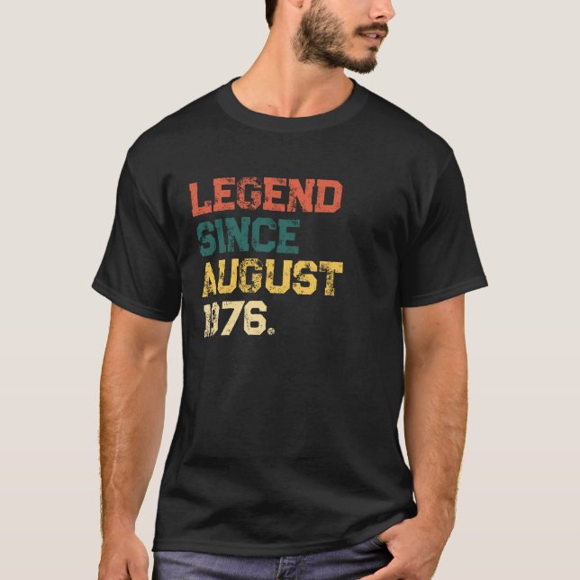 Legend sedan anpassad månad & födelsedagsår  t shirt (Framsida)