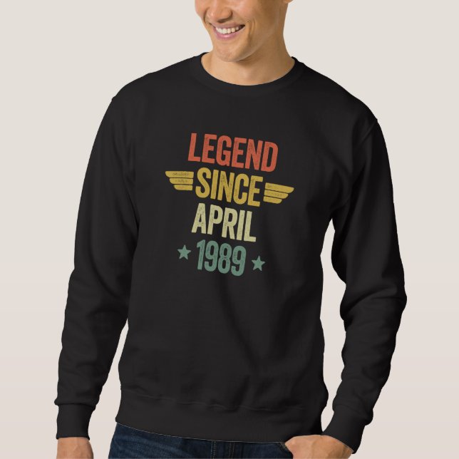 Legend sedan april 1989 lång ärmad tröja (Framsida)