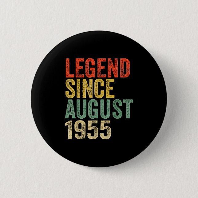 Legend sedan augusti 1955 70-årsfödelsedagsvibbar  knapp (Framsida)