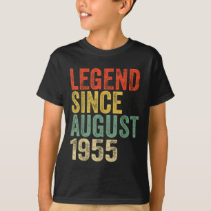 Legend sedan augusti 1955 70-årsfödelsedagsvibbar t shirt