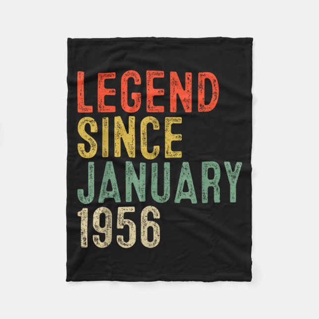 Legend sedan januari 1956 70-årspresenter 70 År Fleecefilt (Framsidan)