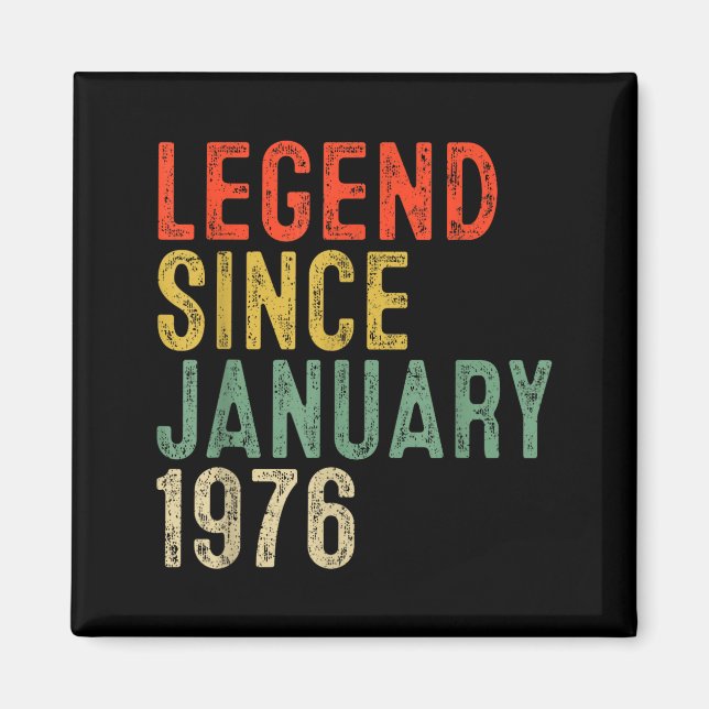 Legend sedan januari 1976 50-årspresenter 50 ÅR Magnet (Framsidan)