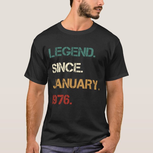Legend sedan januari 1976 t shirt (Framsida)