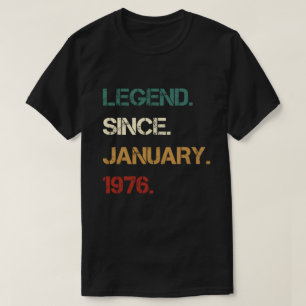 Legend sedan januari 1976 t shirt