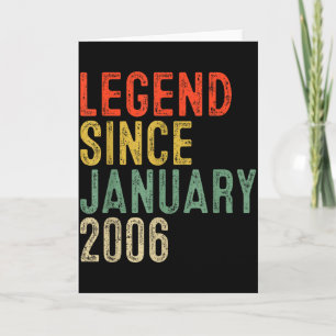 Legend sedan januari 2006 20-årspresenter 20 År Kort