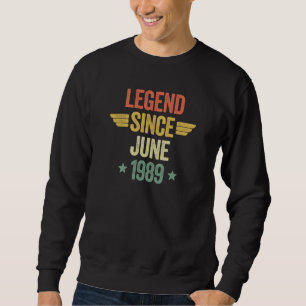Legend sedan juni 1989 lång ärmad tröja