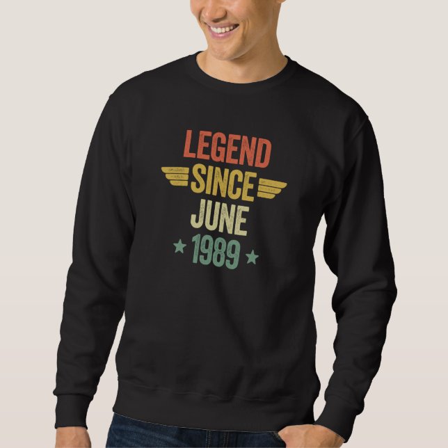Legend sedan juni 1989 lång ärmad tröja (Framsida)