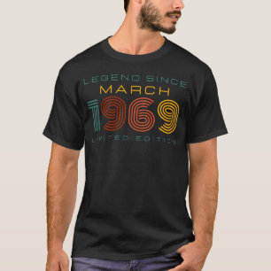 Legend sedan mars 1969, begränsad upplaga t shirt