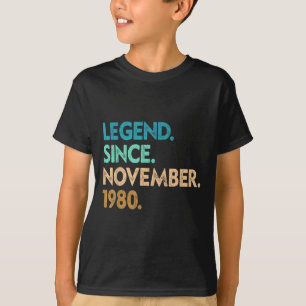 Legend sedan november 1980 kläder t shirt