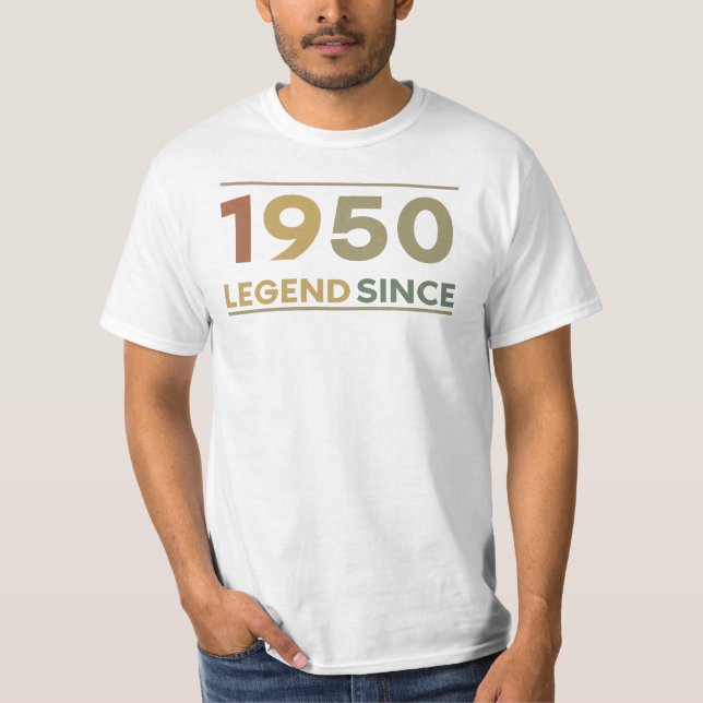 Legend Since 1950 T Shirt (Framsida)