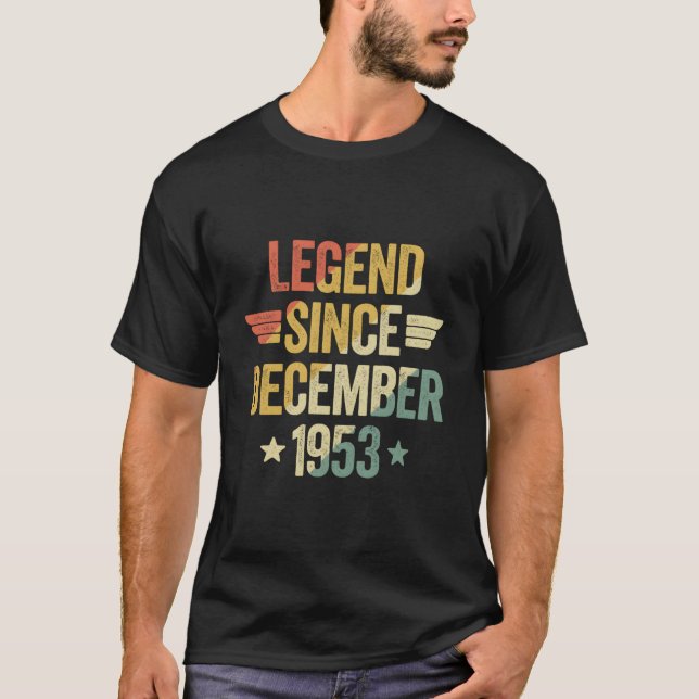 Legend Since 1953 December T Shirt (Framsida)