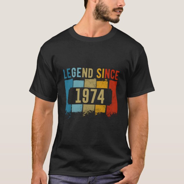 Legend Since 1974 T Shirt (Framsida)