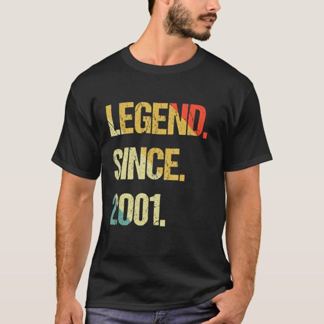 Legend Since 2001 T Shirt (Framsida)