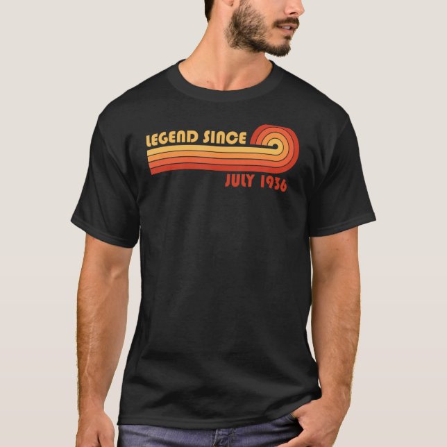 Legend Since July 1936 T Shirt (Framsida)