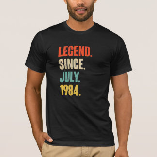 Legend Since July 1984 38 Year Old Gift 38th Birt T Shirt