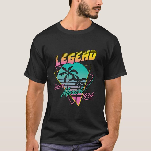 Legend Since March 1934 T Shirt (Framsida)