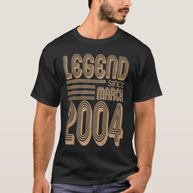 Legend since March 2004 18th anniversary T Shirt (Framsida)