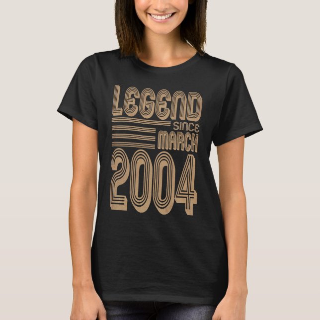 Legend since March 2004 18th anniversary T Shirt (Framsida)