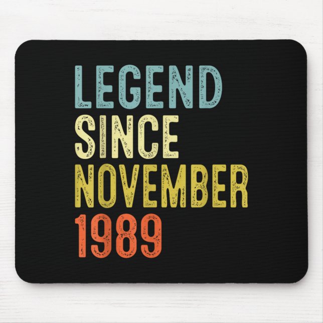 Legend Since November 1989 36th Birthday 36 Year O Musmatta (Framsidan)