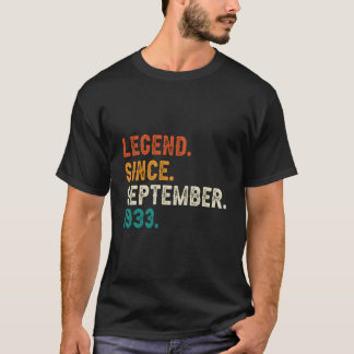 Legend Since September 1933 90Th 90 T Shirt
