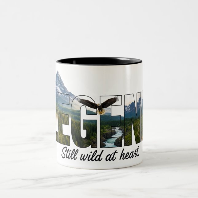 Legend Still Wild at Heart Outdoor Graphic Två-Tonad Mugg (Center)