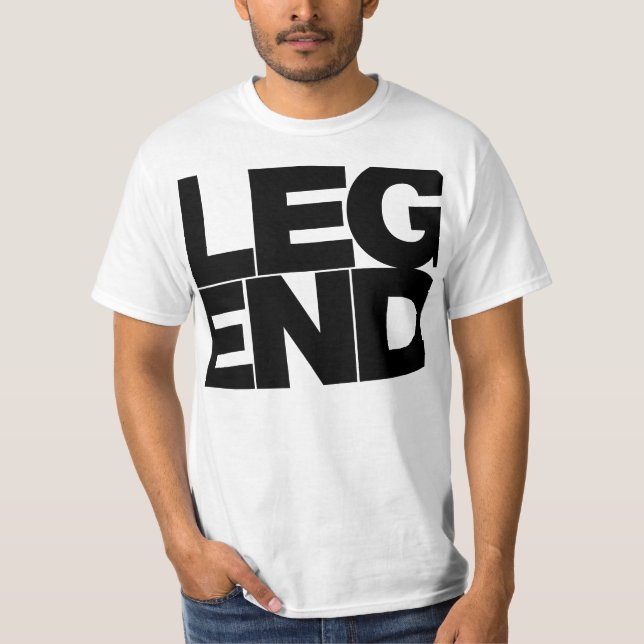 Legend (svart text) tee shirt (Framsida)