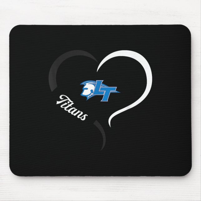 Legend Titans Logotyp Halvhjärta Slogan Hs  Musmatta (Framsidan)