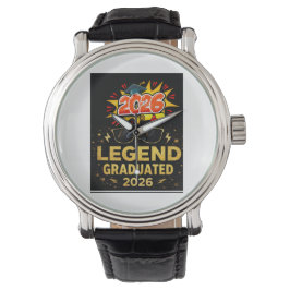 Legend Utexaminerad 2026 Rolig Design för Examen | Armbandsur