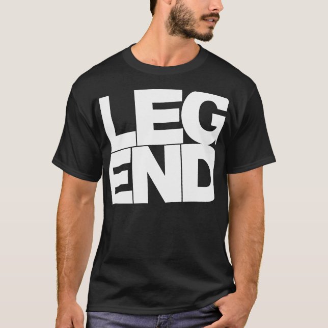 Legend (vittext) t-shirt (Framsida)
