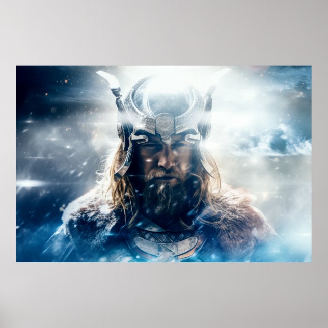 Legend Warrior Fantastic Cosmic Surrealist Poster (Framsidan)