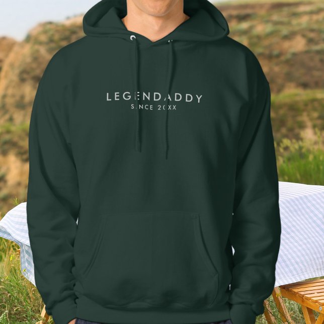 Legendaddy sedan för minimalistisk design för lege hoodie (legendaddy hoodie. Gift for Dad.)