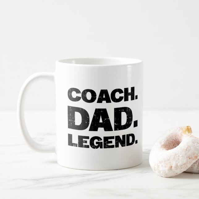 Legendär pappatränare Roligt sportpresent för papp Kaffemugg (Med munk)