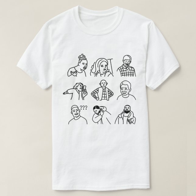 Legendära, roliga minnesmärken t shirt (Design framsida)