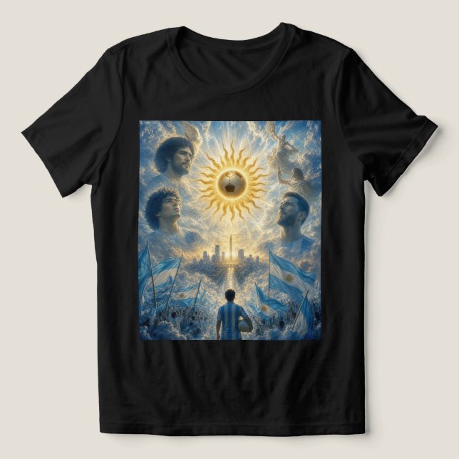 Legendarisk argentinsk fotbollshyllning t shirt (Design Framsida)