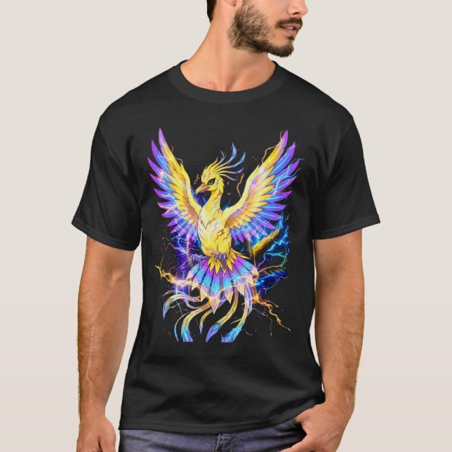 Legendarisk Blixt Fenix T-Shirt Design (Framsida)