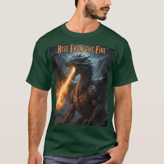 Legendarisk Eld-drake – Uppgång & Styrka Motivatio T Shirt