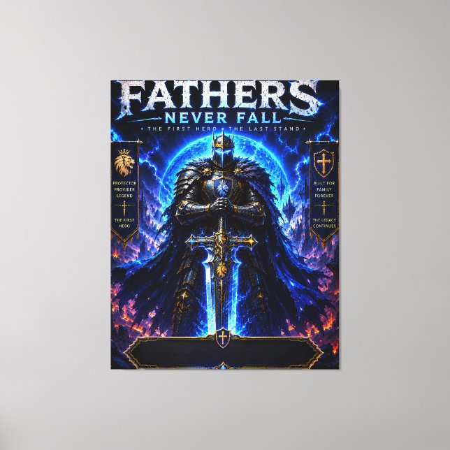 Legendarisk Fader Riddare Canvas (Framsida)
