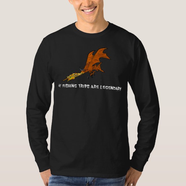 Legendarisk Fiskare T Shirt (Framsida)