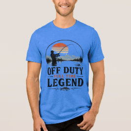 'Legendarisk Fritidsfiskare' Vintage Fiske T Shirt