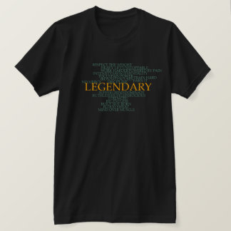 Legendarisk Gym Motivation Ord Moln Träning T Shirt