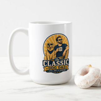 Legendarisk hundpappa vintage fadersdagspresent kaffemugg