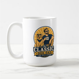 Legendarisk hundpappa vintage fadersdagspresent kaffemugg