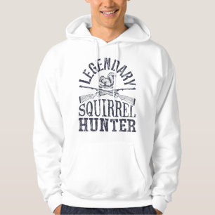 Legendarisk jägare av ekorrar Jakt Rolig Vintagepr Hoodie