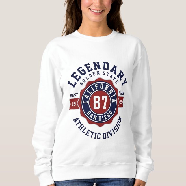 Legendarisk Kalifornien 87 T Shirt (Framsida)