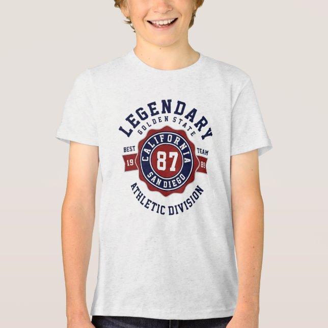 Legendarisk Kalifornien 87 T Shirt (Framsida)