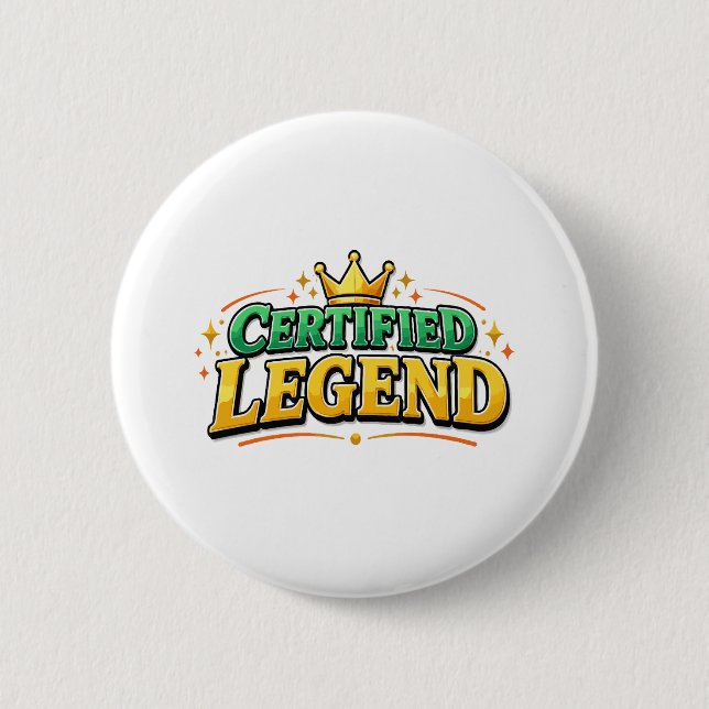 Legendarisk Kungakrona Knapp (Framsida)