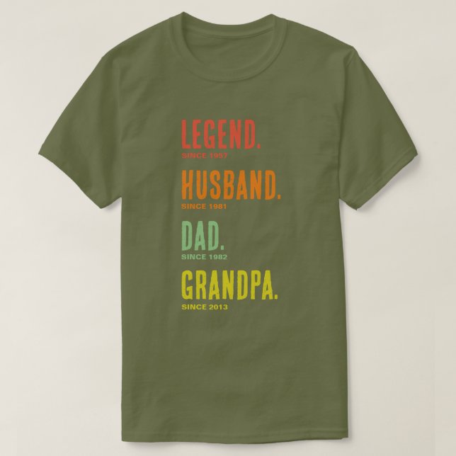 Legendarisk Make Pappa Farfar Sedan T-Shirt (Design framsida)