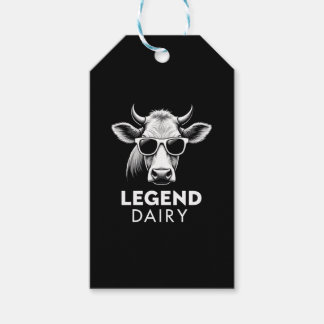 Legendarisk Mejerifarm Rollig Ko Bonde Skämt Grafi Presentetikett