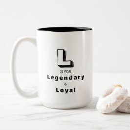 Legendarisk och Trogen L - Personlig Lyxhyllning Två-Tonad Mugg